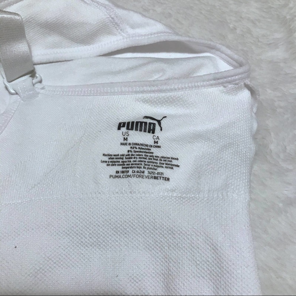 Puma “2/$20” NWOT White Seamless Sports Bra Women Various - Picture 10 of 12